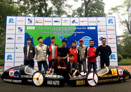 Đội tuyển SuperCup 50 vô địch cuộc thi Lái xe sinh thái - tiết kiệm nhiên liệu Honda 2018