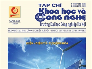 Xuất bản Tạp chí Khoa học và Công nghệ Trường Đại học Công nghiệp Hà Nội tập 60 - số 7 (Tháng 7/2024) bản điện tử