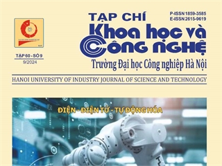 Xuất bản Tạp chí Khoa học và Công nghệ Trường Đại học Công nghiệp Hà Nội tập 60 - số 9 (Tháng 9/2024) bản điện tử