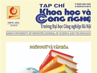 Xuất bản Tạp chí Khoa học và Công nghệ Trường Đại học Công nghiệp Hà Nội tập 61 - số 2 (Tháng 02/2025) bản in