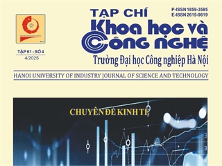 Xuất bản Tạp chí Khoa học và Công nghệ Trường Đại học Công nghiệp Hà Nội tập 61 - số 4 (Tháng 4/2025) bản in