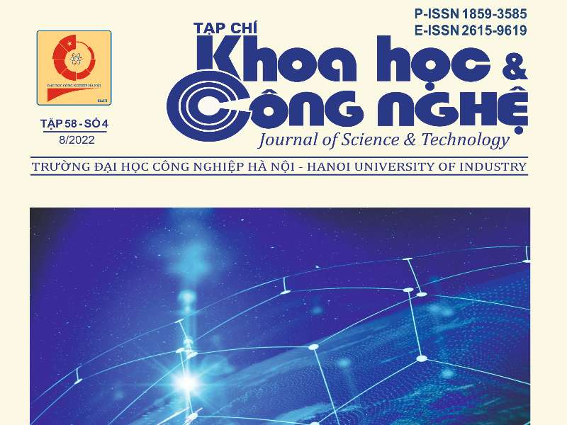 Xuất bản Tạp chí Khoa học và Công nghệ tập 58 - số 4 (Tháng 8/2022)