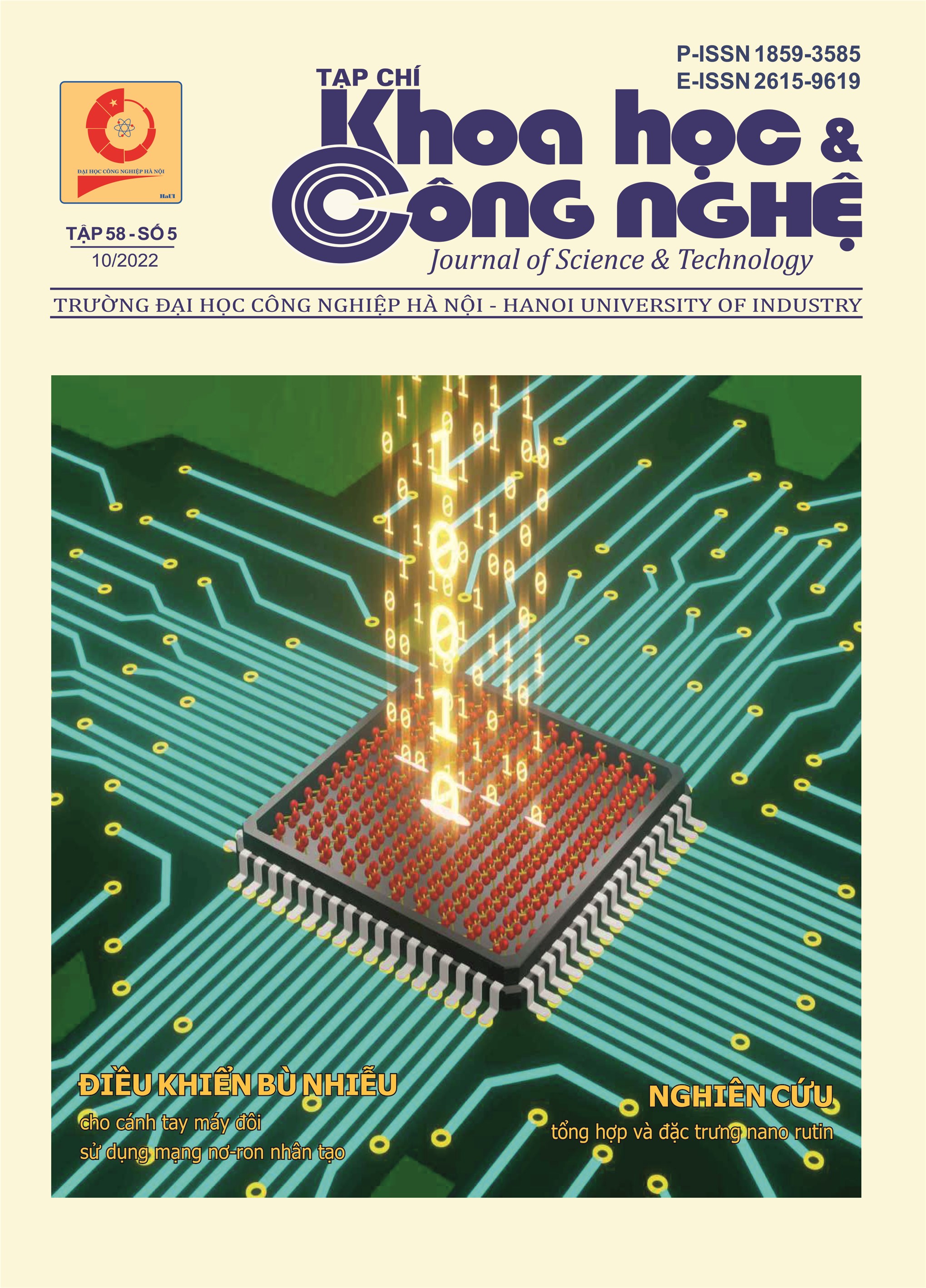 Tạp chí Khoa học và Công nghệ Tập 58 - Số 5 (10/2022)