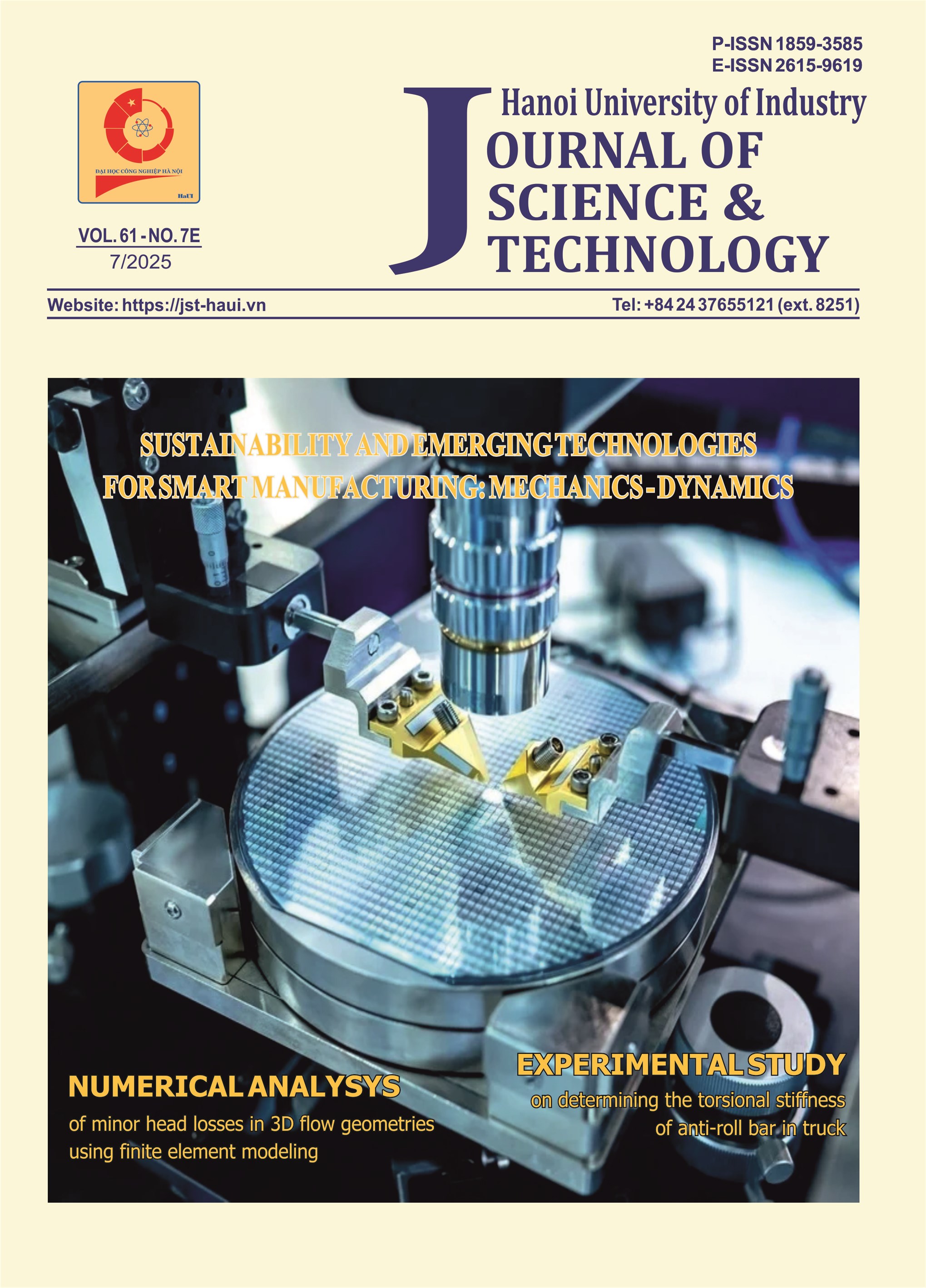 Hanoi University of Industry Journal of Science and Technology Vol. 61 - No. 7E (July 2025) - Electronic Version